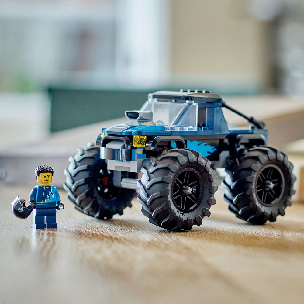 Blauwe monstertruck LEGO 60402