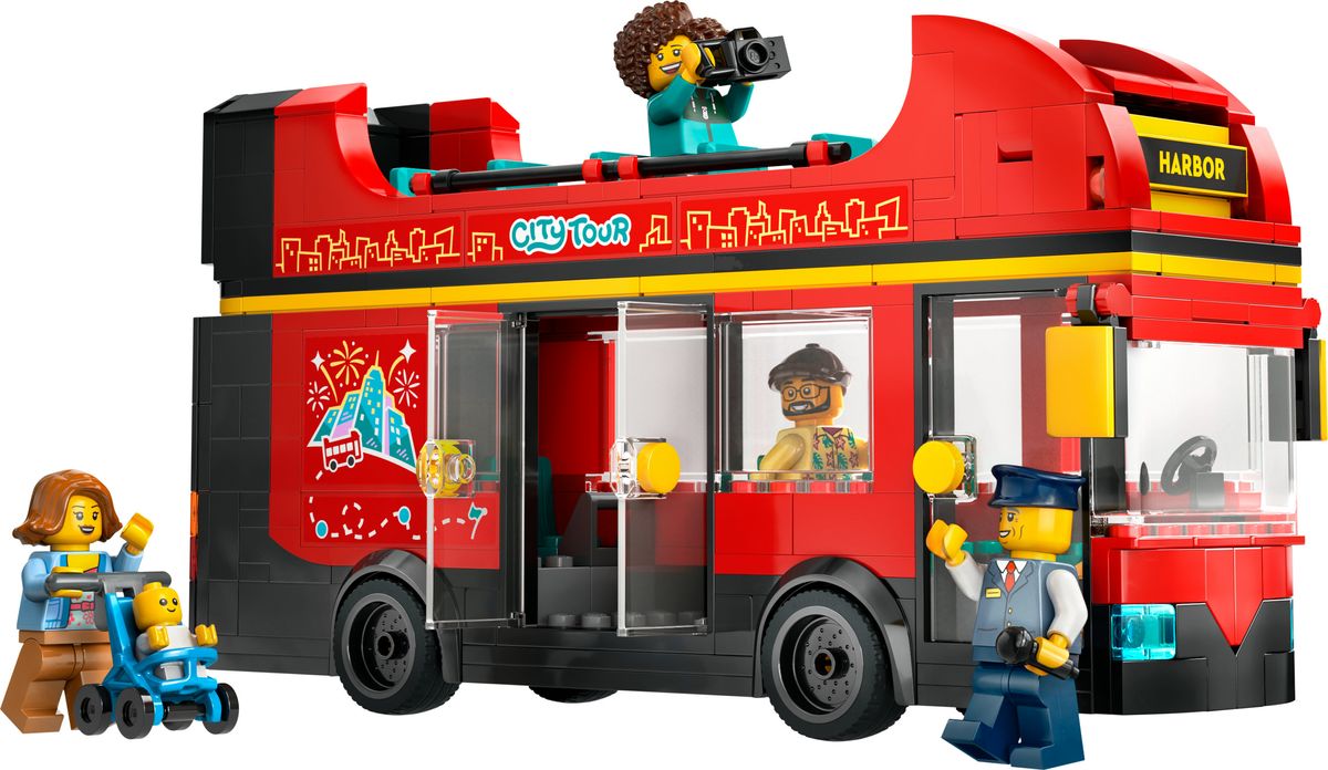 Red Double-Decker Sightseeing Bus LEGO 60407