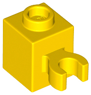 60475b | Brick, Modified 1 x 1 with Open O Clip | LEGOPART