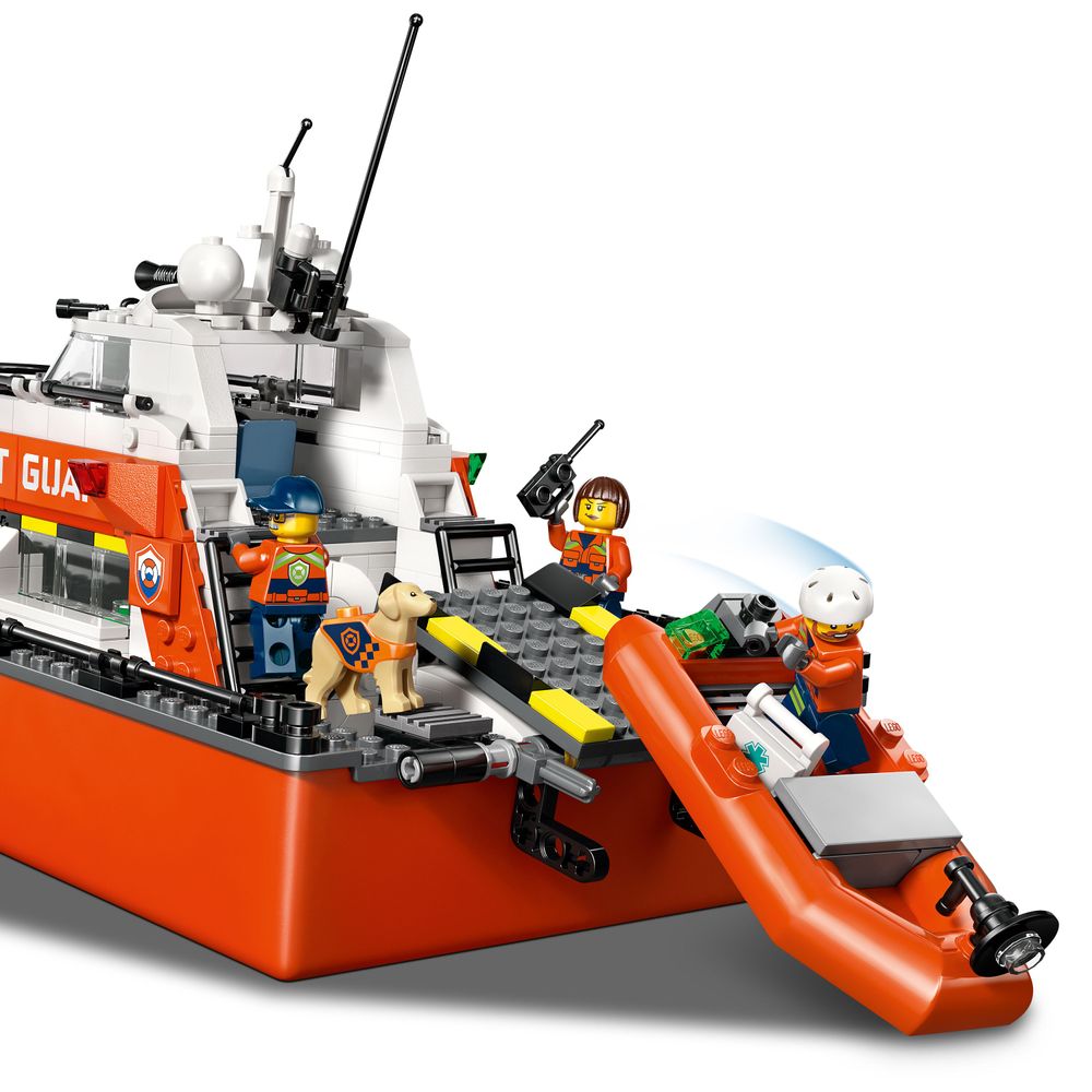 Coast Guard Rescue Boat & Helicopter LEGO 60504