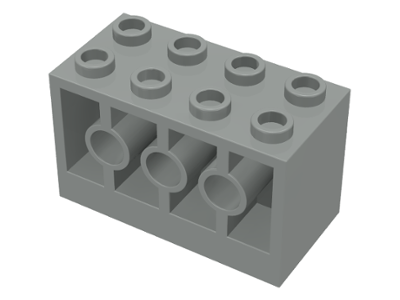 6061 | Brick, Modified 2 x 4 x 2 with Holes on Sides | LEGOPART