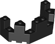 6066 | Castle Turret Top 4 x 8 x 2 1/3 | LEGOPART