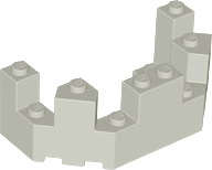 6066 | Castle Turret Top 4 x 8 x 2 1/3 | LEGOPART