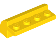 6081 | Slope, Curved 2 x 4 x 1 1/3 with 4 Recessed Studs | LEGOPART