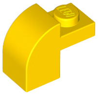 6091 | Slope, Curved 2 x 1 x 1 1/3 with Recessed Stud | LEGOPART