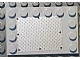 6180pb025 | Tile, Modified 4 x 6 with Studs on Edges with Black Rivets on Silver Tread Plate Pattern | LEGOPART