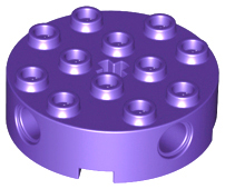 6222 | Brick, Round 4 x 4 with 4 Side Pin Holes and Center Axle Hole | LEGOPART