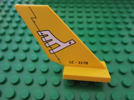 6239pb032 | Tail Shuttle with White Airline Bird and | LEGOPART