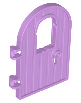 64390 | Door 1 x 4 x 6 Round Top with Window and Keyhole, Reinforced Edge | LEGOPART