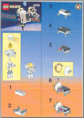 6458-1 | Satellite with Astronaut | INSTRUCTIONS | LEGOPART