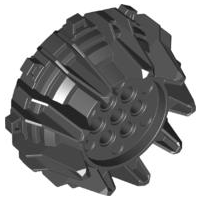 64712 | Wheel Hard Plastic with Small Cleats and Flanges | LEGOPART