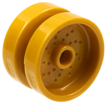 66727 | Wheel 18mm D. x 12mm with Pin Hole and Stud, Dotted Brake Rotor Lines | LEGOPART