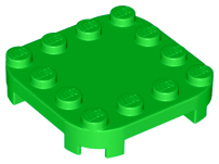 66792 | Plate, Modified 4 x 4 with Rounded Corners and 4 Feet | LEGOPART