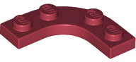 68568 | Plate, Round Corner 3 x 3 with 2 x 2 Curved Cutout | LEGOPART