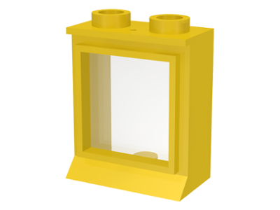 7026bc01 | Window 1 x 2 x 2 with Extended Lip, with Glass, Hole in Top | LEGOPART