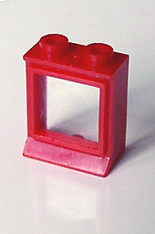 7026bc01 | Window 1 x 2 x 2 with Extended Lip, with Glass, Hole in Top | LEGOPART