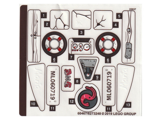 70419stk01 | Sticker Sheet for Set 70419 - | LEGOPART