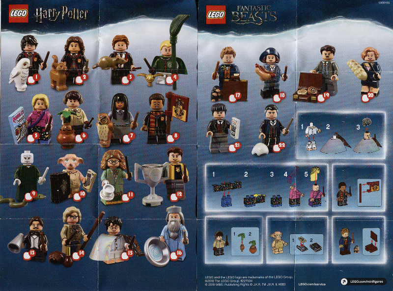 71022-1 | Minifigure, Harry Potter, Series 1 | INSTRUCTIONS | LEGOPART