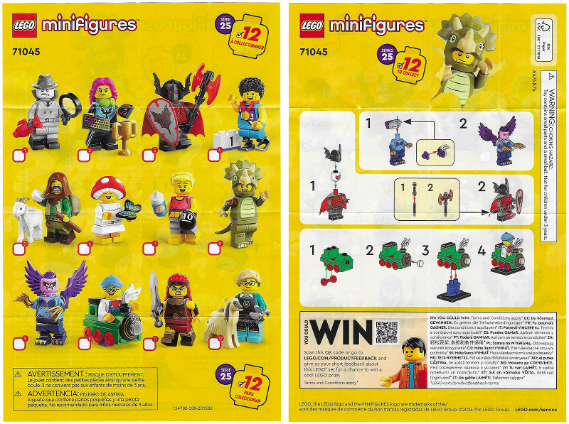 71045-1 | Minifigure, Series 25 | INSTRUCTIONS | LEGOPART