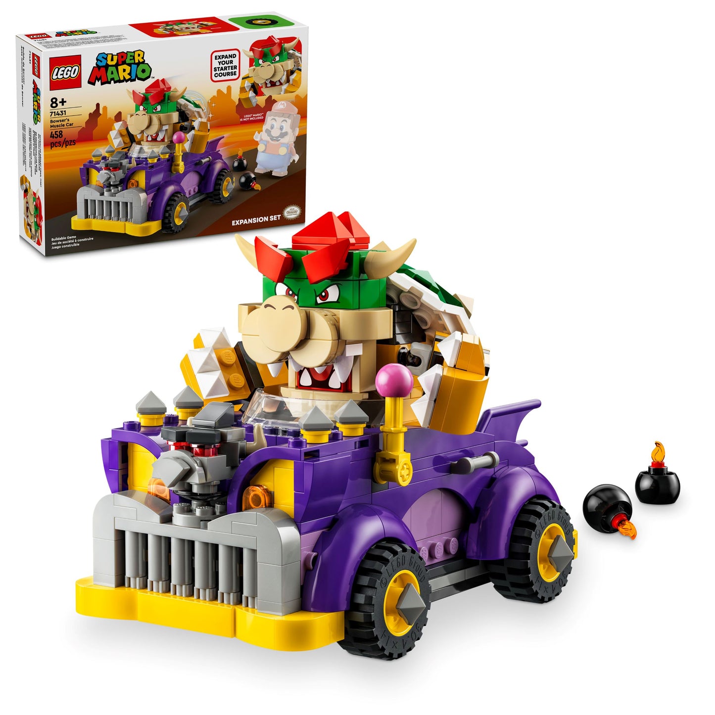 Uitbreidingsset: Bowsers bolide LEGO 71431