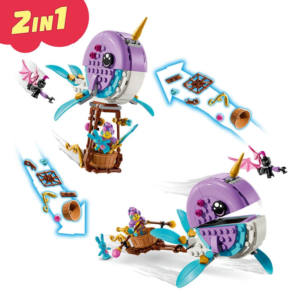 Izzie's narwal-luchtballon LEGO 71472