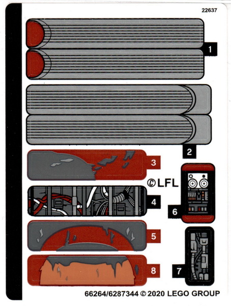 75271stk01 | Sticker Sheet for Set 75271 - | LEGOPART