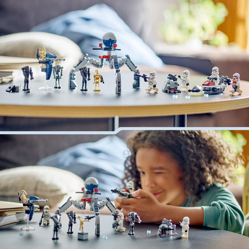 Clone Trooper en Battle Droid Battle Pack LEGO 75372