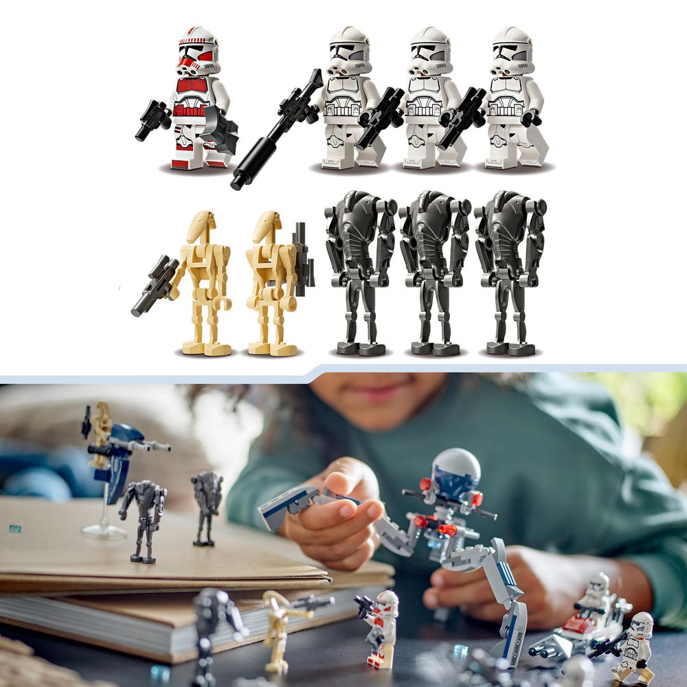Clone Trooper en Battle Droid Battle Pack LEGO 75372