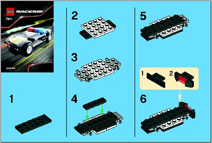 7611-1 | Police Car polybag | INSTRUCTIONS | LEGOPART