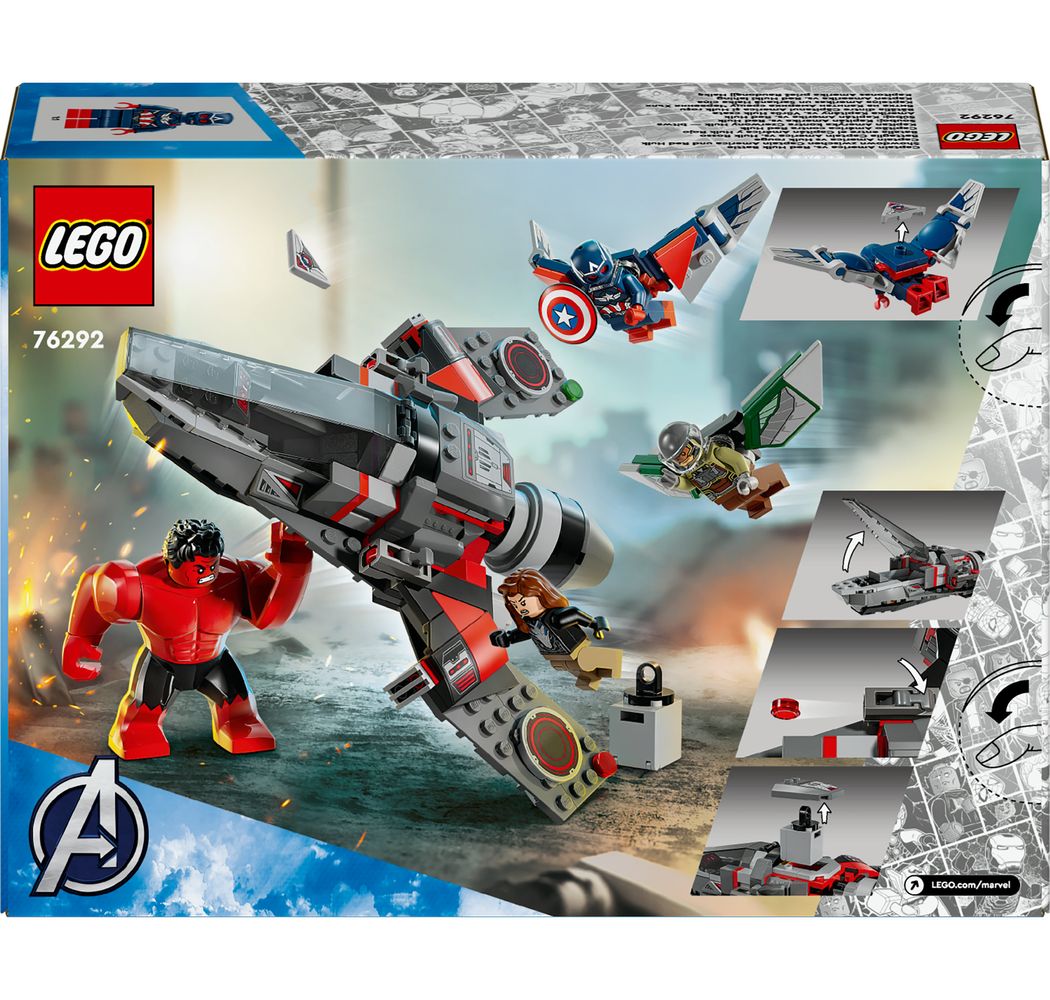Captain America vs. Rode Hulk duel LEGO 76292