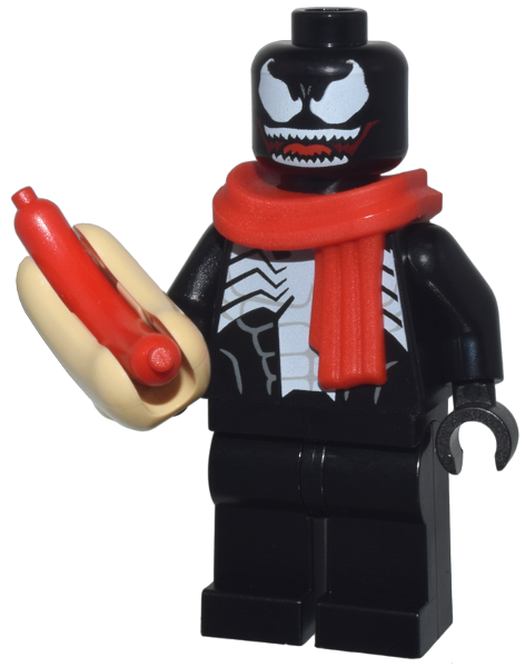 Venom with Scarf and Hot Dog LEGO sh0984