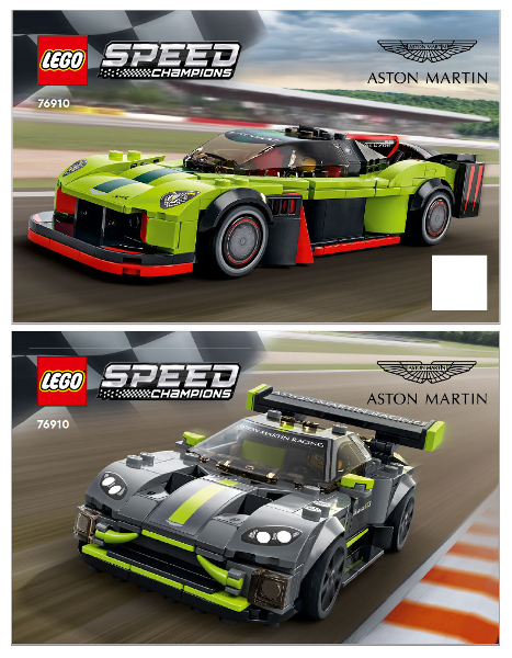 76910-1 | Aston Martin Valkyrie AMR Pro and Aston Martin Vantage GT3 | INSTRUCTIONS | LEGOPART