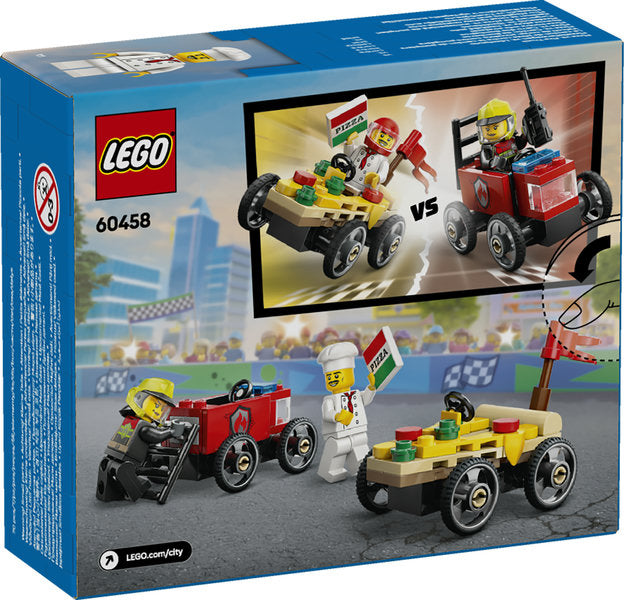 Pizza vs. Fire Truck Race Car Pack LEGO 60458