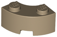 85080 | Brick, Round Corner 2 x 2 Macaroni with Stud Notch and Reinforced Underside | LEGOPART