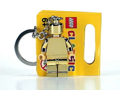 Golden Minifigure Key Chain (Chrome Gold) LEGO 850807