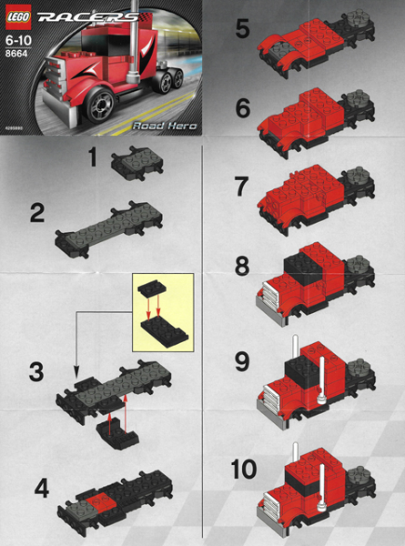 8664-1 | Road Hero | INSTRUCTIONS | LEGOPART