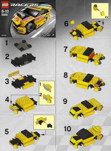 8666-1 | Tuner X | INSTRUCTIONS | LEGOPART