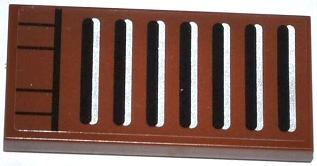 87079pb0149 | Tile 2 x 4 with Grille Pattern | LEGOPART