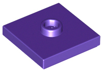 87580 | Plate, Modified 2 x 2 with Groove and 1 Stud in Center (Jumper) | LEGOPART