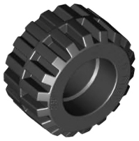 87697 | Tire 21mm D. x 12mm - Offset Tread Small Wide, Band Around Center of Tread | LEGOPART