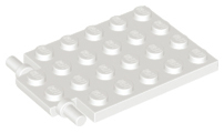 92099 | Plate, Modified 4 x 6 with Trap Door Hinge (Long Pins) | LEGOPART