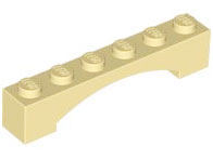 92950 | Arch 1 x 6 Raised Arch | LEGOPART