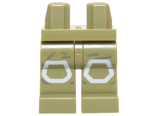 970c00pb0454 | Hips and Legs with SW Ground Crew White Knee Pads Pattern | LEGOPART