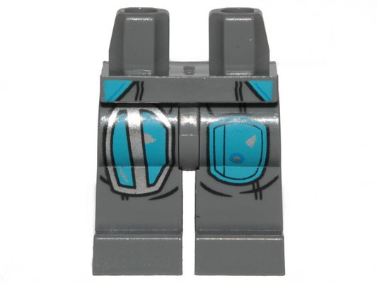 970c00pb1067 | Hips and Legs with SW Mandalorian Dark Azure Armor Plates Pattern | LEGOPART