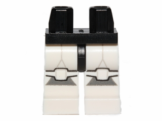 970c01pb26 | Hips and White Legs with SW Clone Trooper and Dark Bluish Gray Markings Pattern | LEGOPART