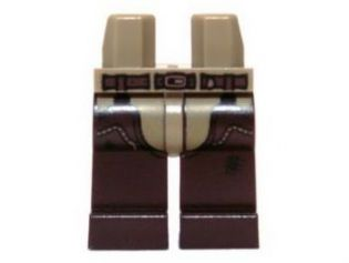 970c120pb03 | Hips and Dark Brown Legs with Dark Brown Belt and Chaps Pattern | LEGOPART