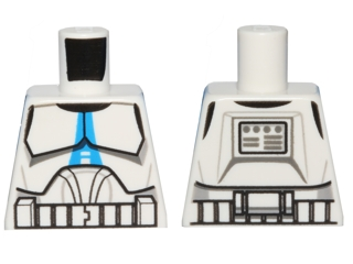 973pb1292 | Torso SW Armor Clone Trooper with Blue 501st Legion Markings Pattern (Clone Wars) | LEGOPART