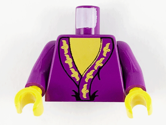 973px149c01 | Torso Harry Potter Dumbledore Pattern / Purple Arms / Yellow Hands | LEGOPART