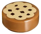 98138pb014 | Tile, Round 1 x 1 with Cookie with Tan Frosting and Reddish Brown Chocolate Sprinkles Pattern | LEGOPART