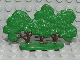 FTBush | Plant, Tree Flat Bush painted with solid base | LEGOPART